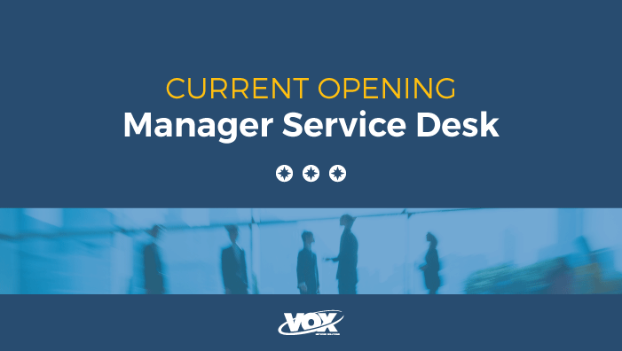 Manager, Service Desk
